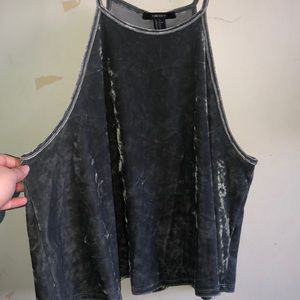 Forever 21 Velvet Halter Top